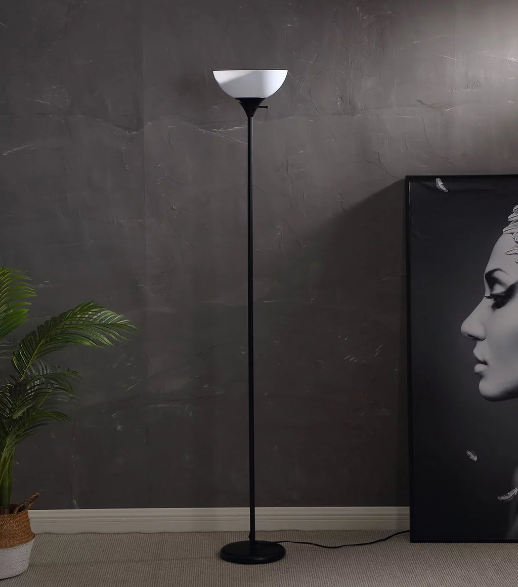 Black 72 in. LED Floor Lamp F81214