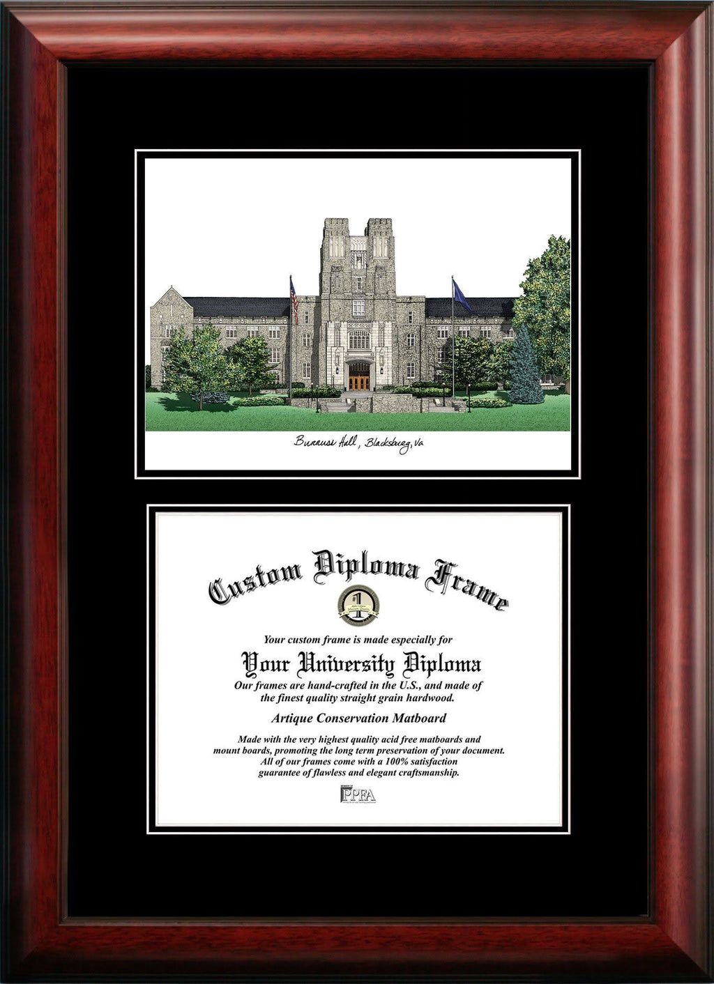 Virginia Tech University Diploma Frame K397352