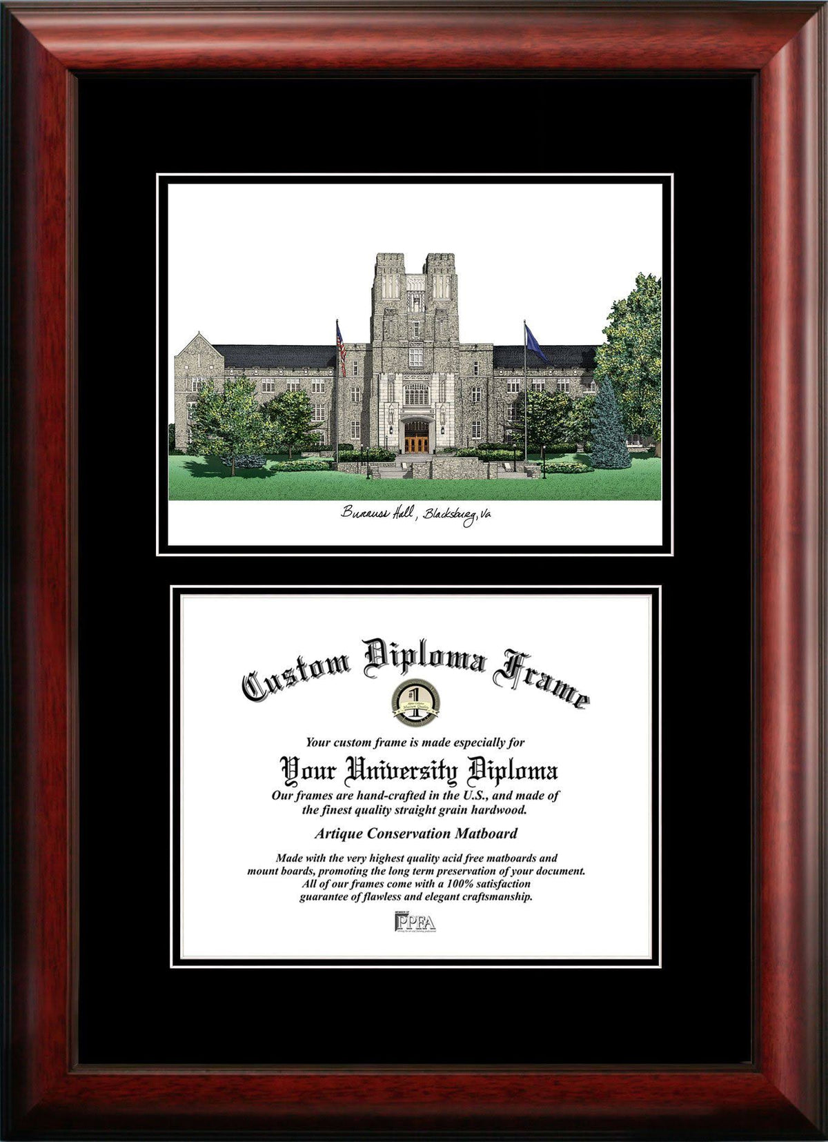 Virginia Tech University Diploma Frame K397352