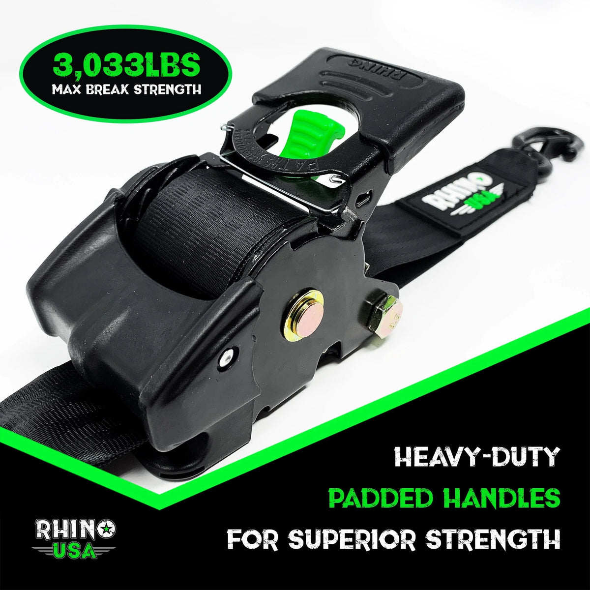 2 x 10' Retractable Ratchet Straps 2-Pack N670