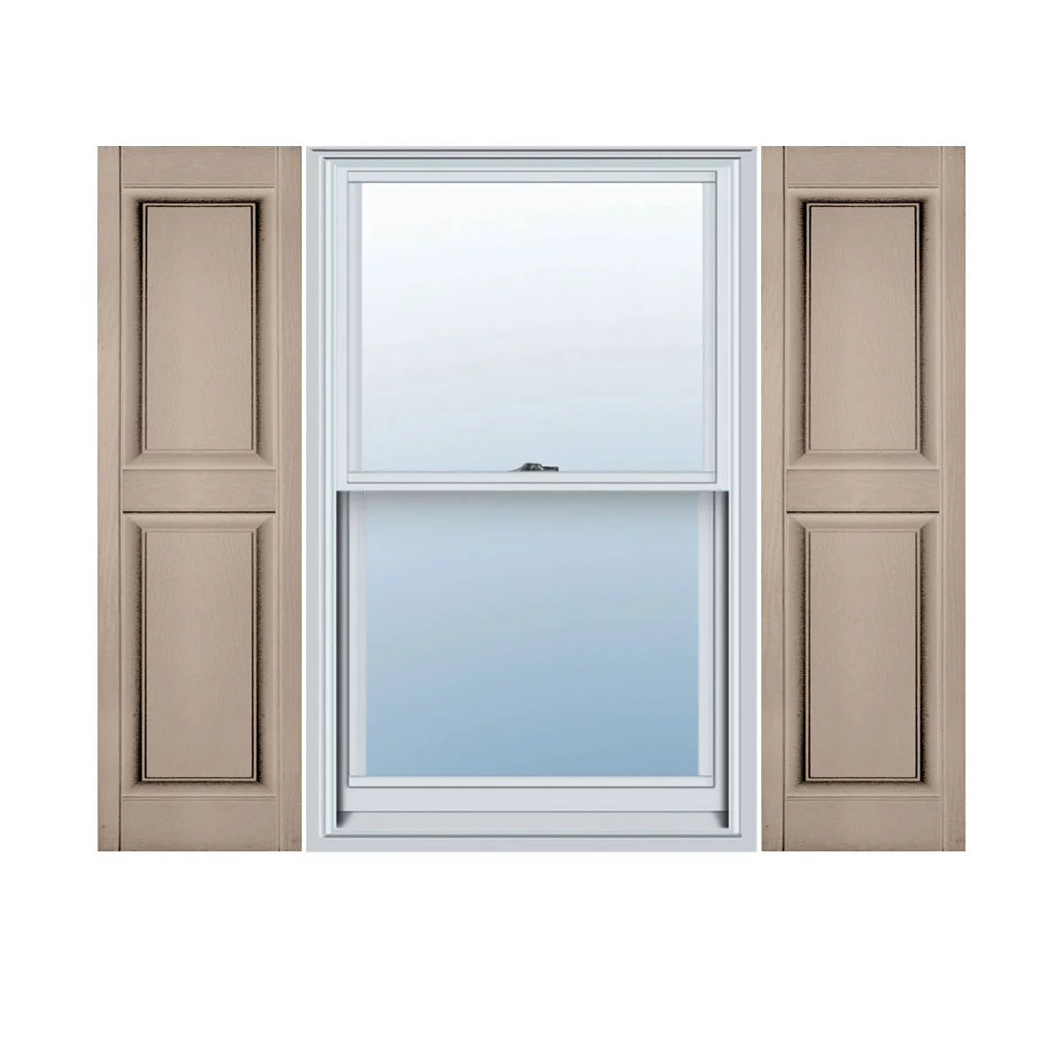 Vinyl Double Panel Shutters Q832