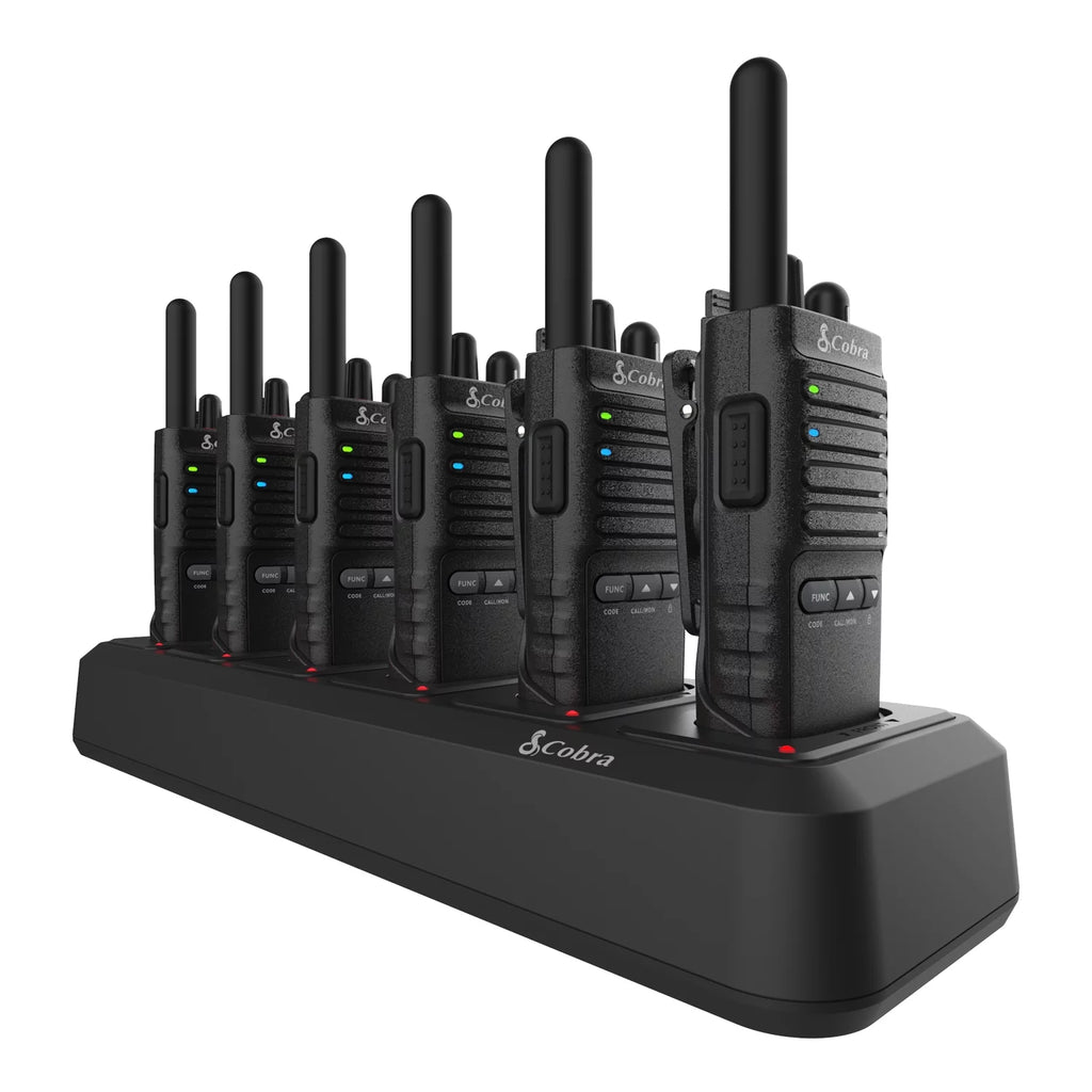 2W FRS Two-Way Radios 6-Pack with Charging Dock, 22 Channels D3679