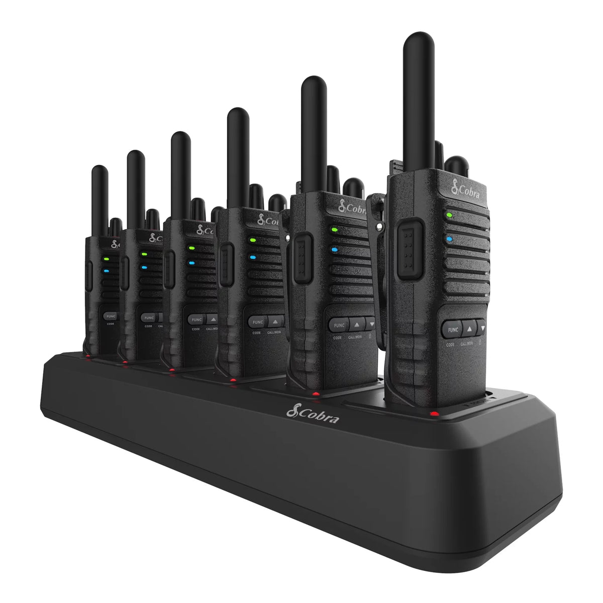 2W FRS Two-Way Radios 6-Pack with Charging Dock, 22 Channels D3679