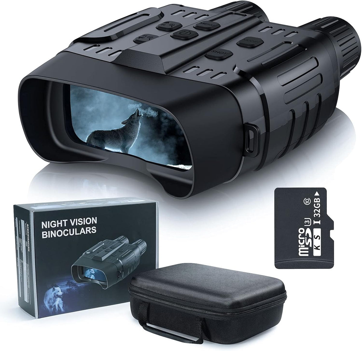Black Digital Infrared Night Vision Binoculars F747199