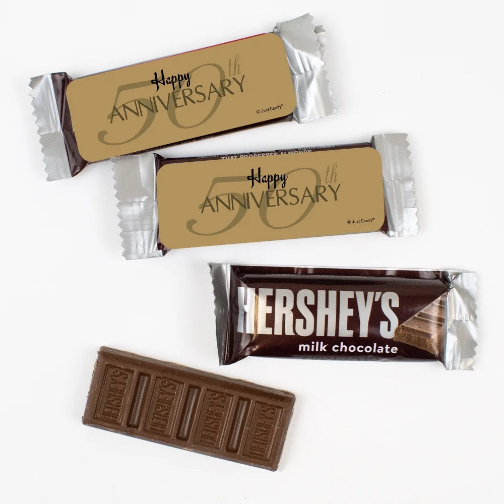 50th Anniversary Candy Chocolate Bar Party Favors 19.8 oz U49538
