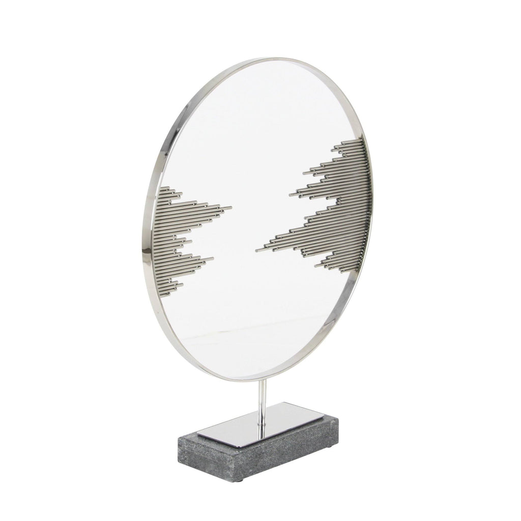 Stainless Steel Marble Decor I62605
