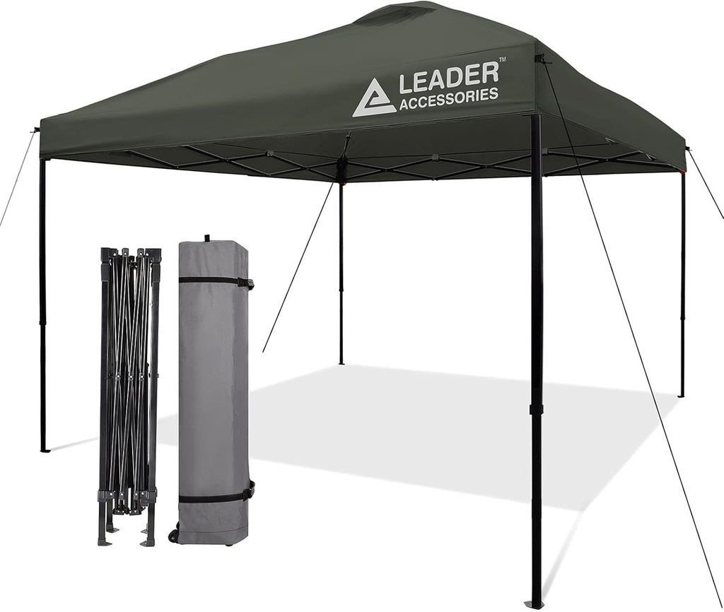 10'x10' Pop-Up Canopy Tent with Wheeled Carry Bag, Blue D607740
