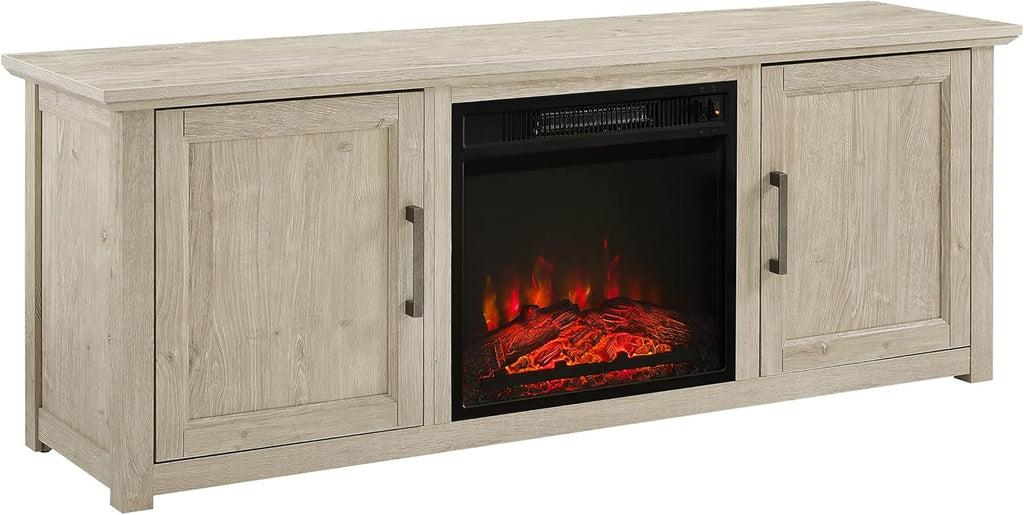 58-inch Low Profile TV Stand with Electric Fireplace R8225