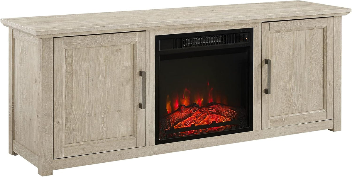 58-inch Low Profile TV Stand with Electric Fireplace R8225