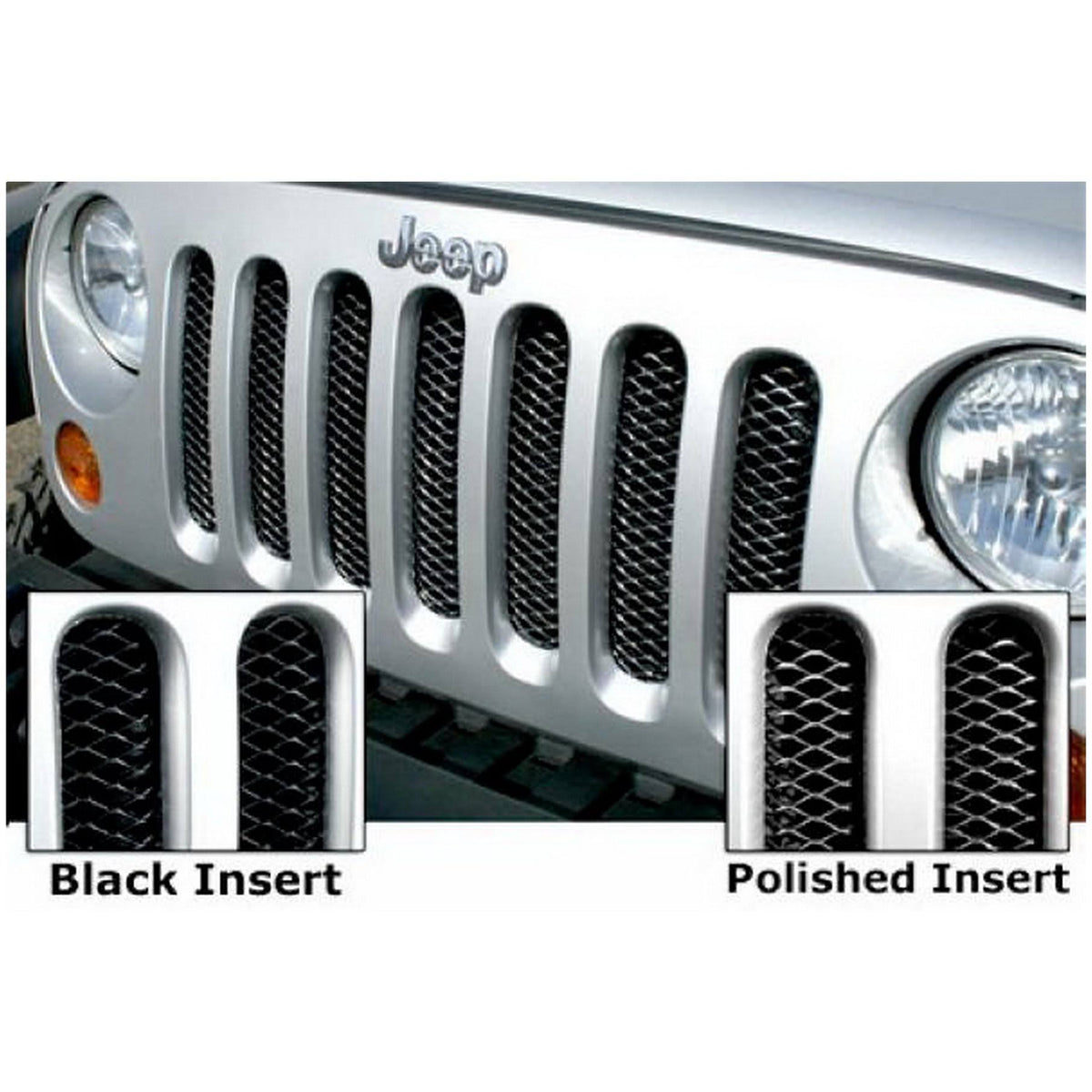 Black Jeep Wrangler Grille R491