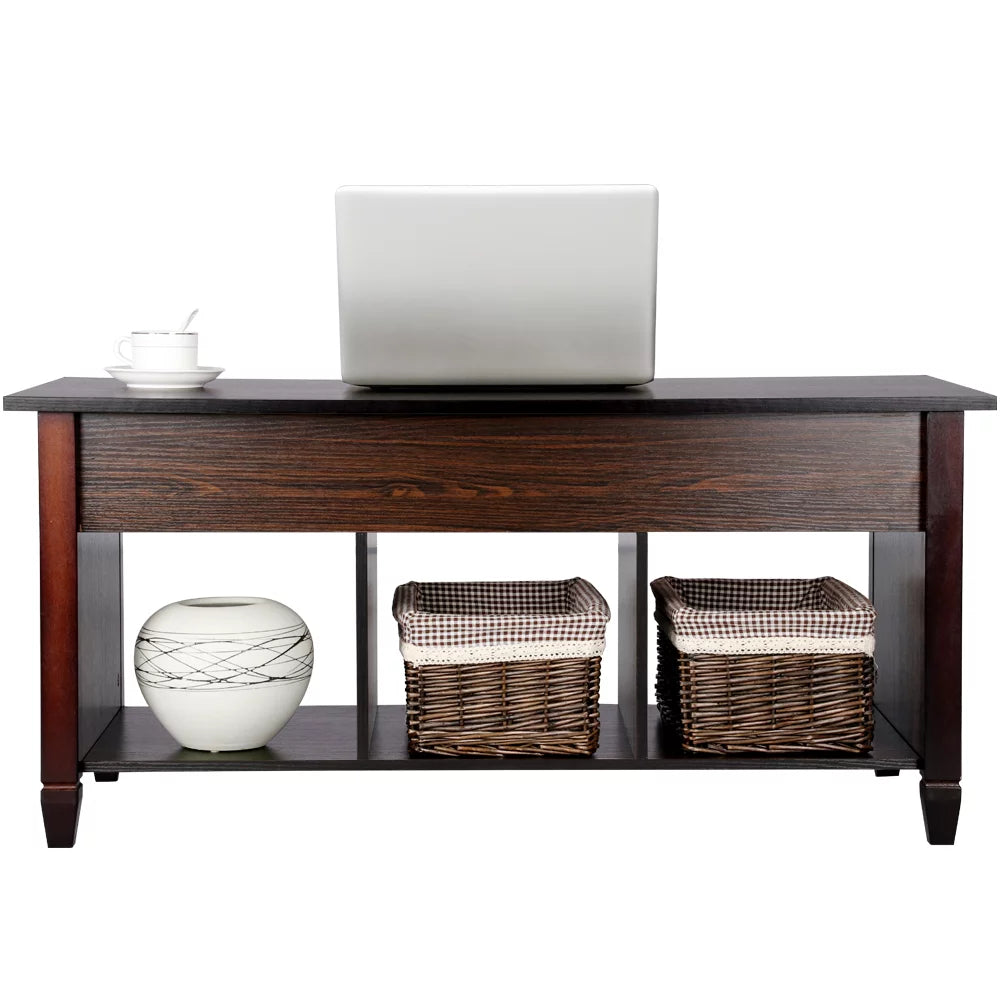 Modern Lift Top Coffee Table with 3 Storage Compartments K379