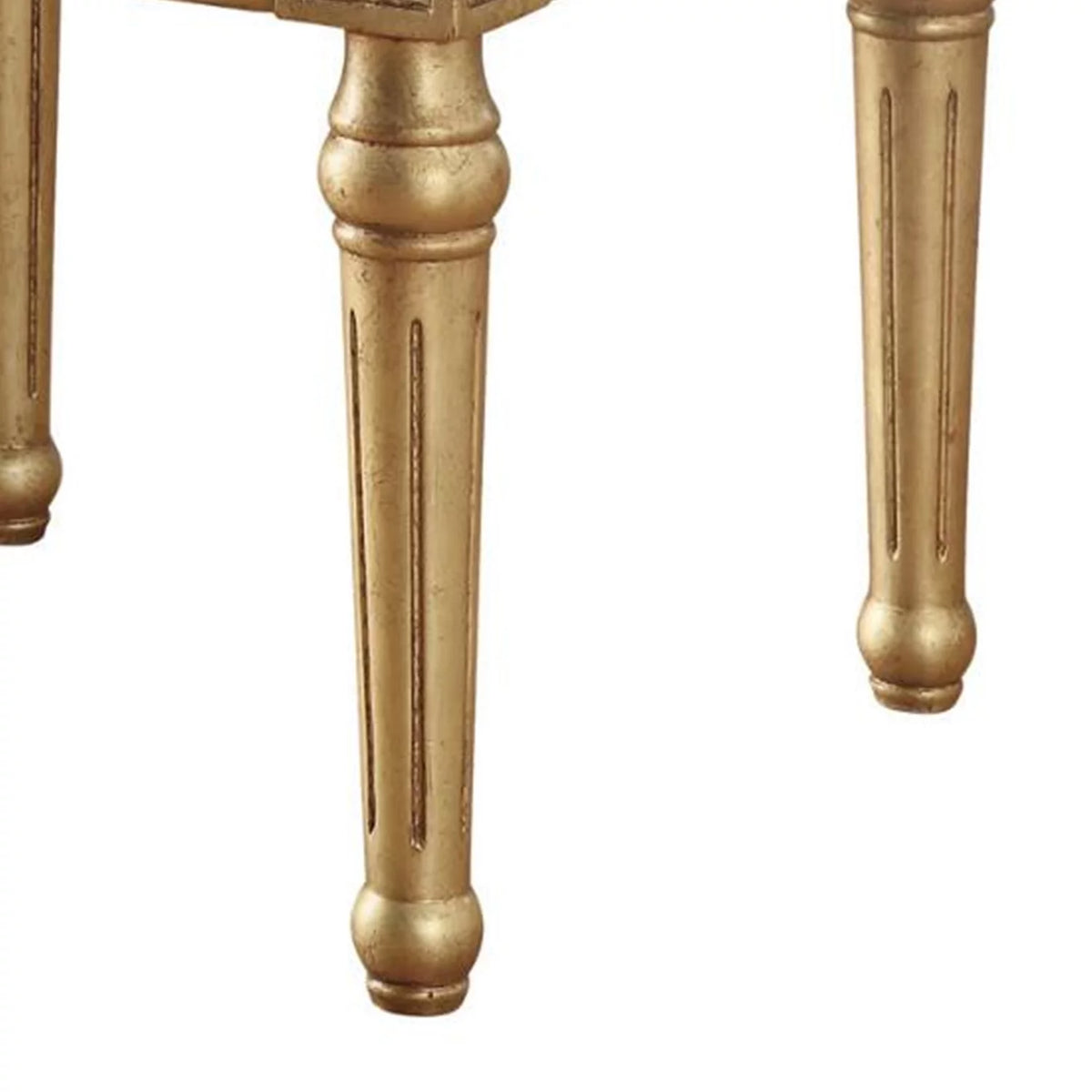 Marble Top End Table with Wooden Turned Legs Z186221