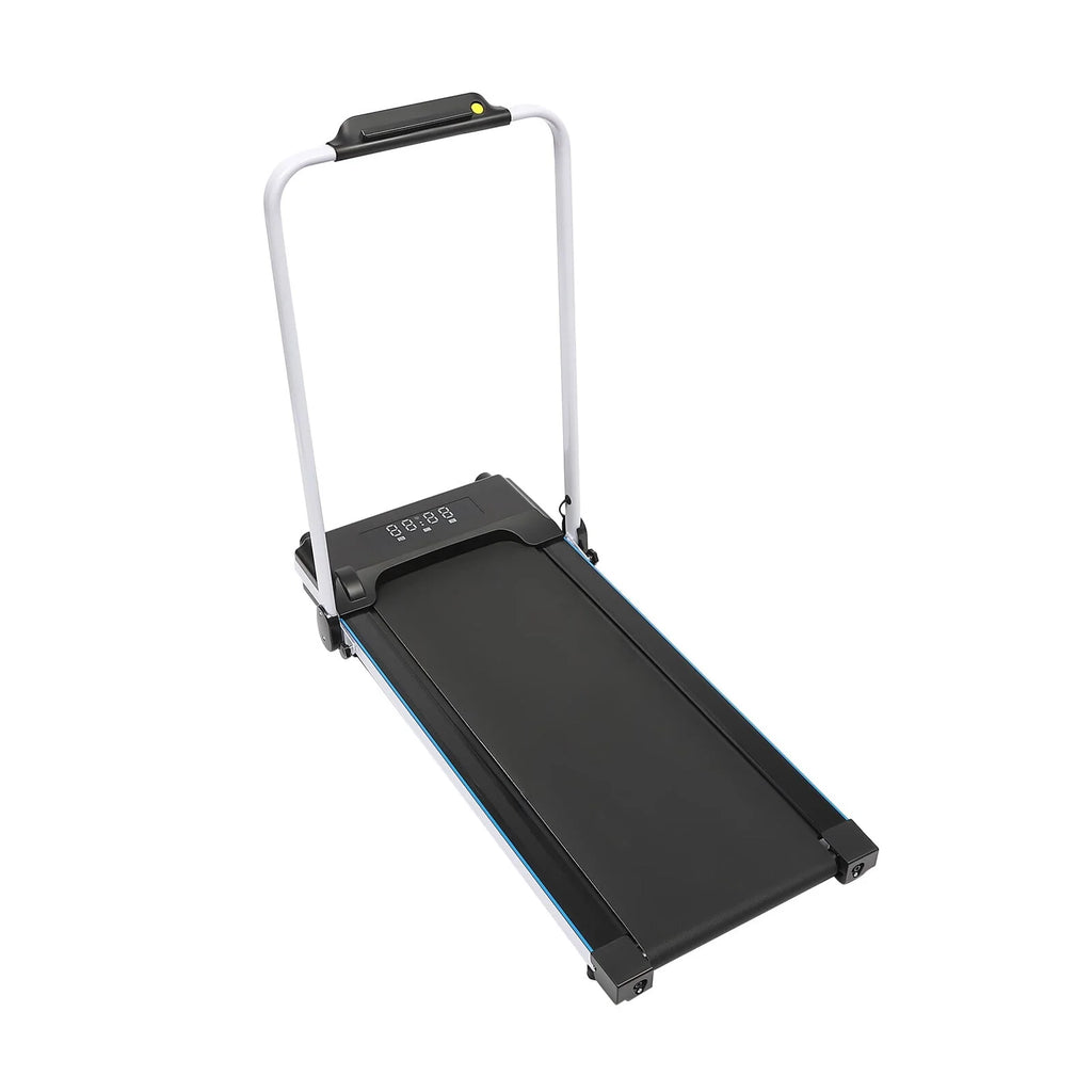 Folding Treadmill, 500W 2.0HP Under Desk Electric Treadmill with Remote & Handrail, Black J1804