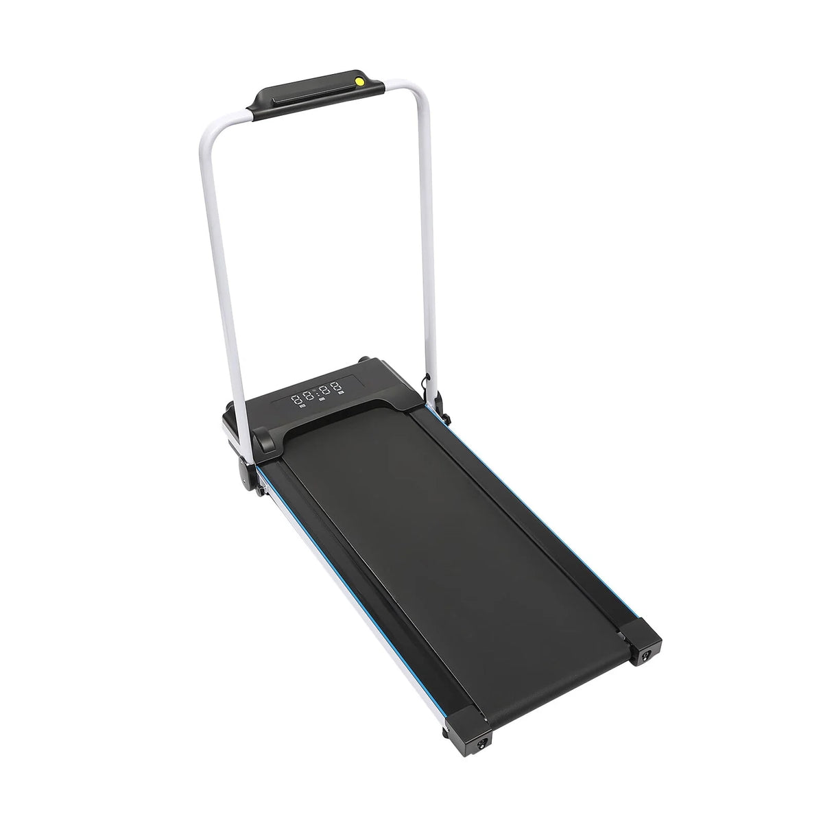 Folding Treadmill, 500W 2.0HP Under Desk Electric Treadmill with Remote & Handrail, Black J1804