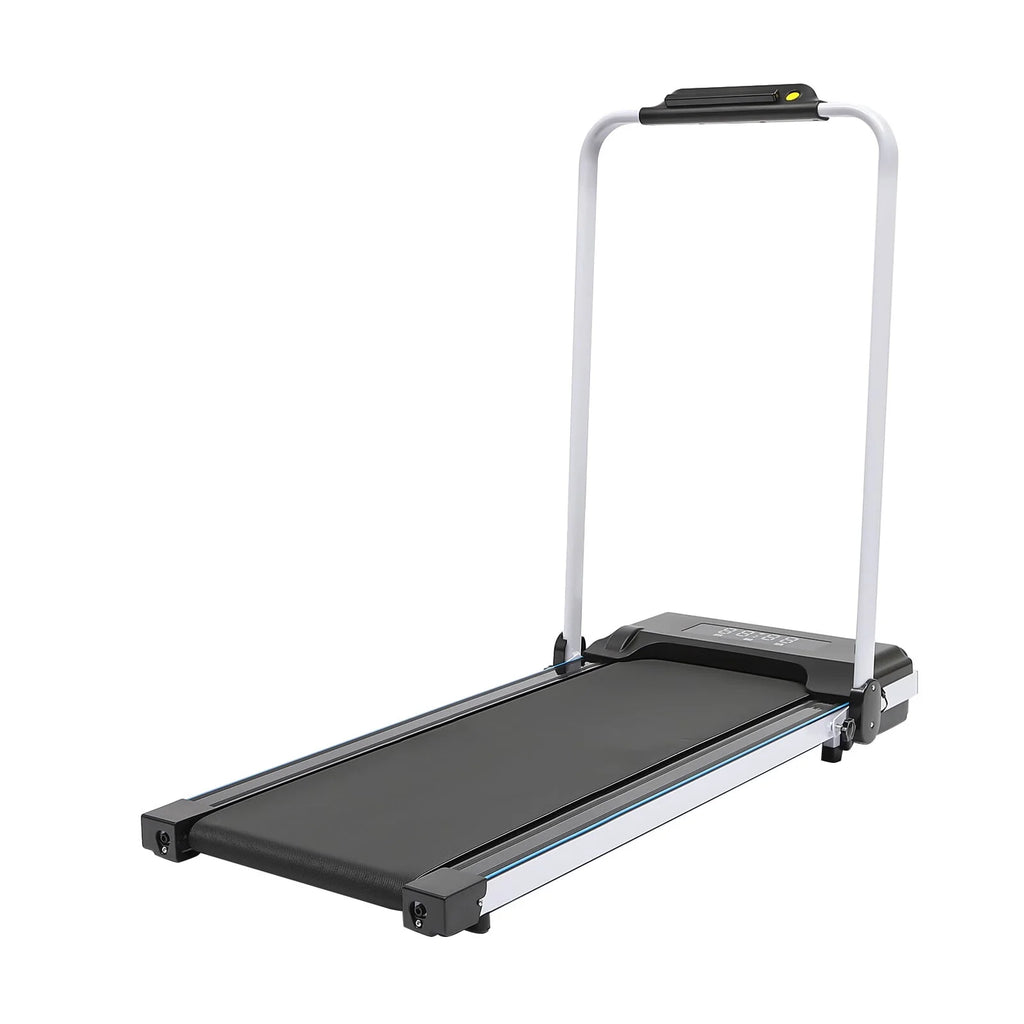Folding Treadmill, 500W 2.0HP Under Desk Electric Treadmill with Remote & Handrail, Black J1804