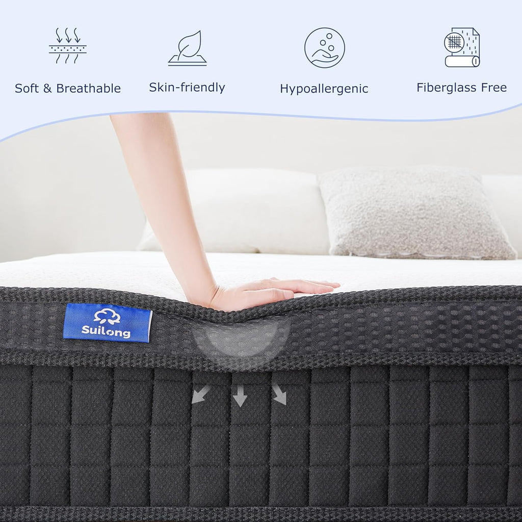 Queen 12 Hybrid Spring and Memory Foam Mattress K92597