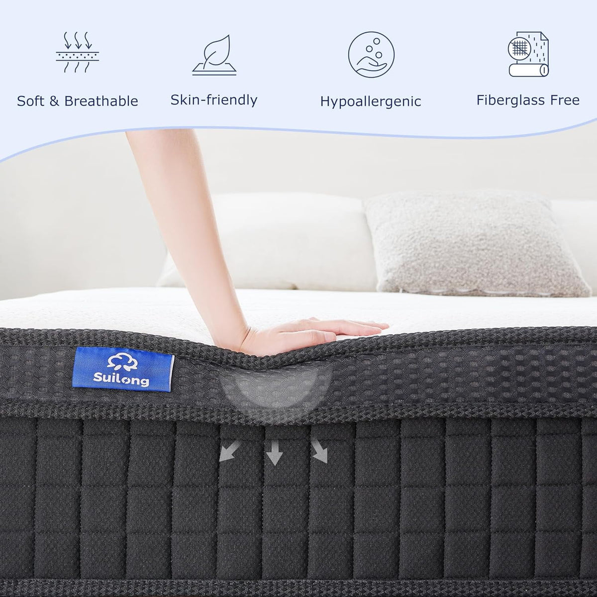 Queen 12 Hybrid Spring and Memory Foam Mattress K92597