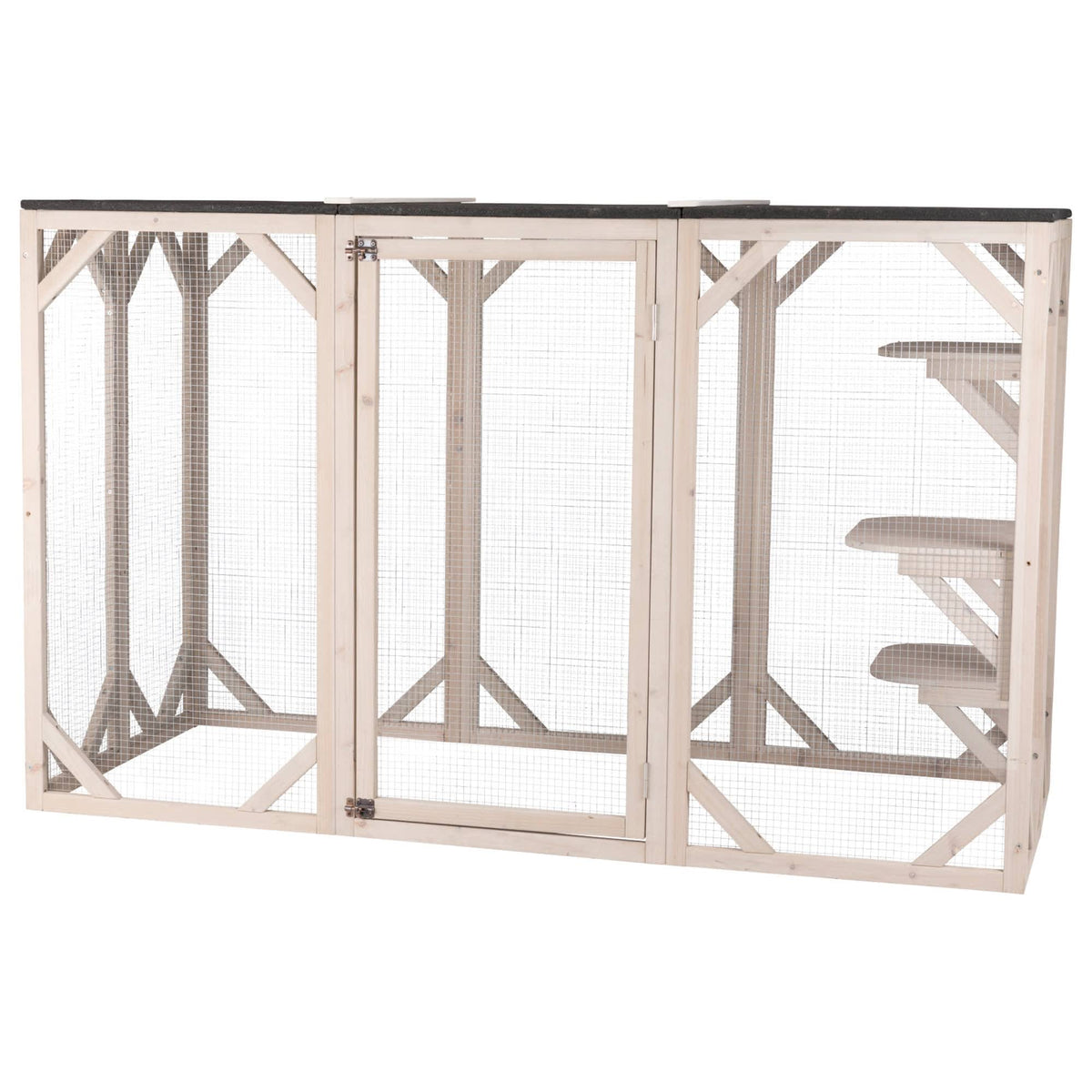 Wooden Cattery Grey J217466