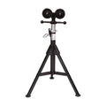 Fold-A-Jack with Rubber Wheels B7009