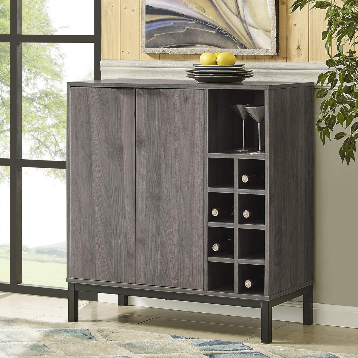 5-Shelf Metal Bookcase T65888