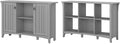 Cape Cod Gray Storage Cabinet with Doors & 6 Cube Organizer K62728