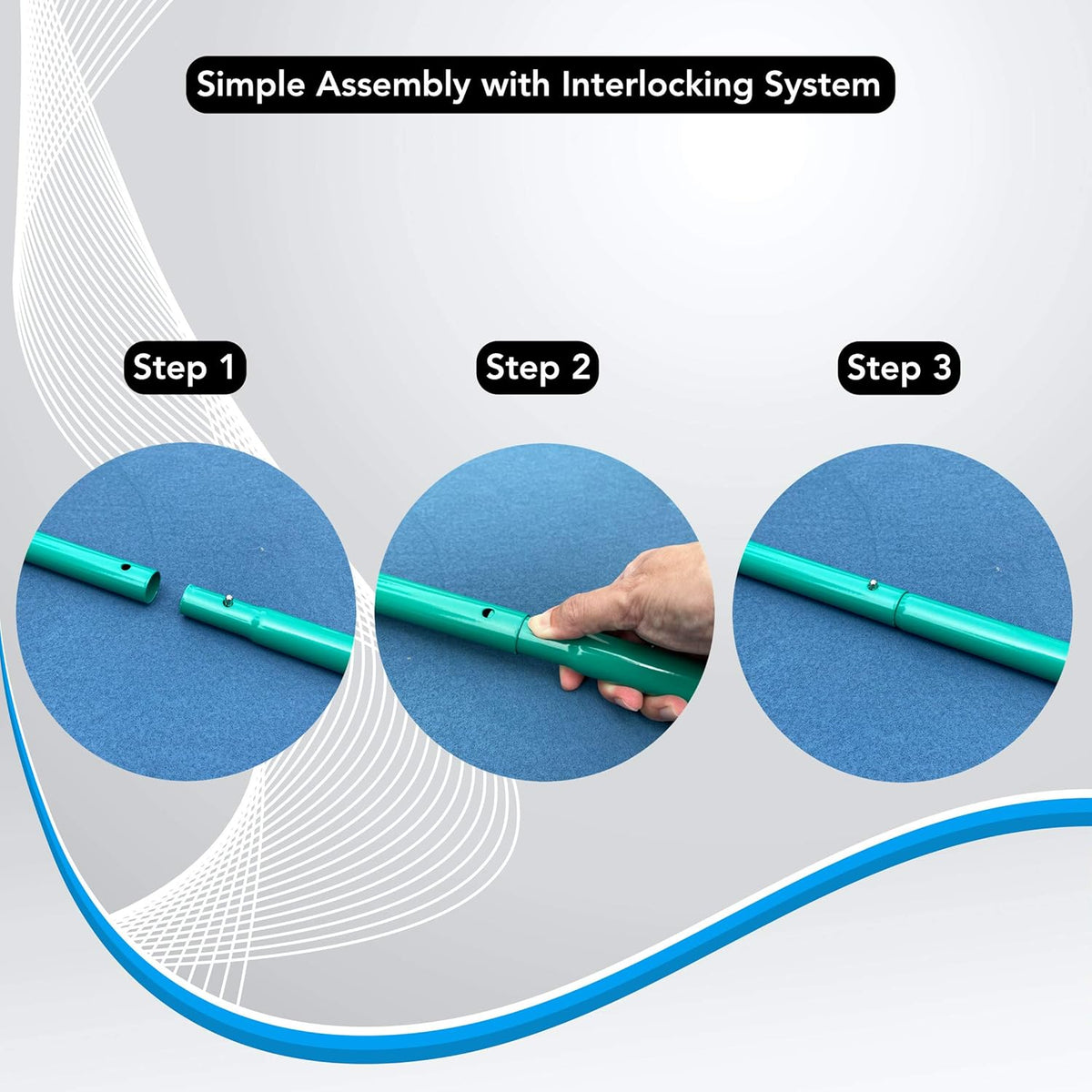 Regulation Size Portable Pickleball Net with Steel Frame and PE Netting J576