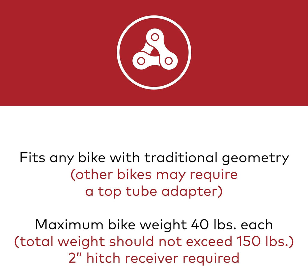 Hitch Mount Bike Rack, 4 Bike Capacity Q569