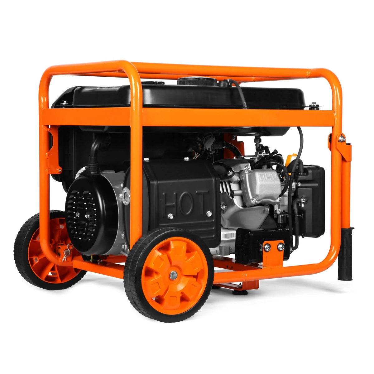 6250-Watt Dual Fuel Electric Start Portable Generator with Wheel Kit M90068