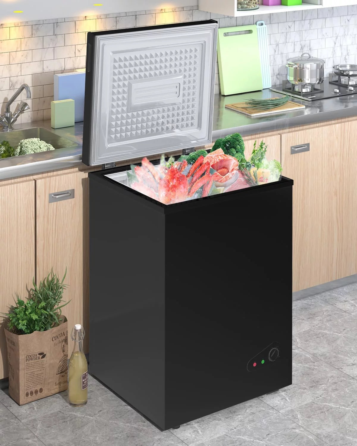 Black 4.8 Cu ft Chest Freezer Q209372