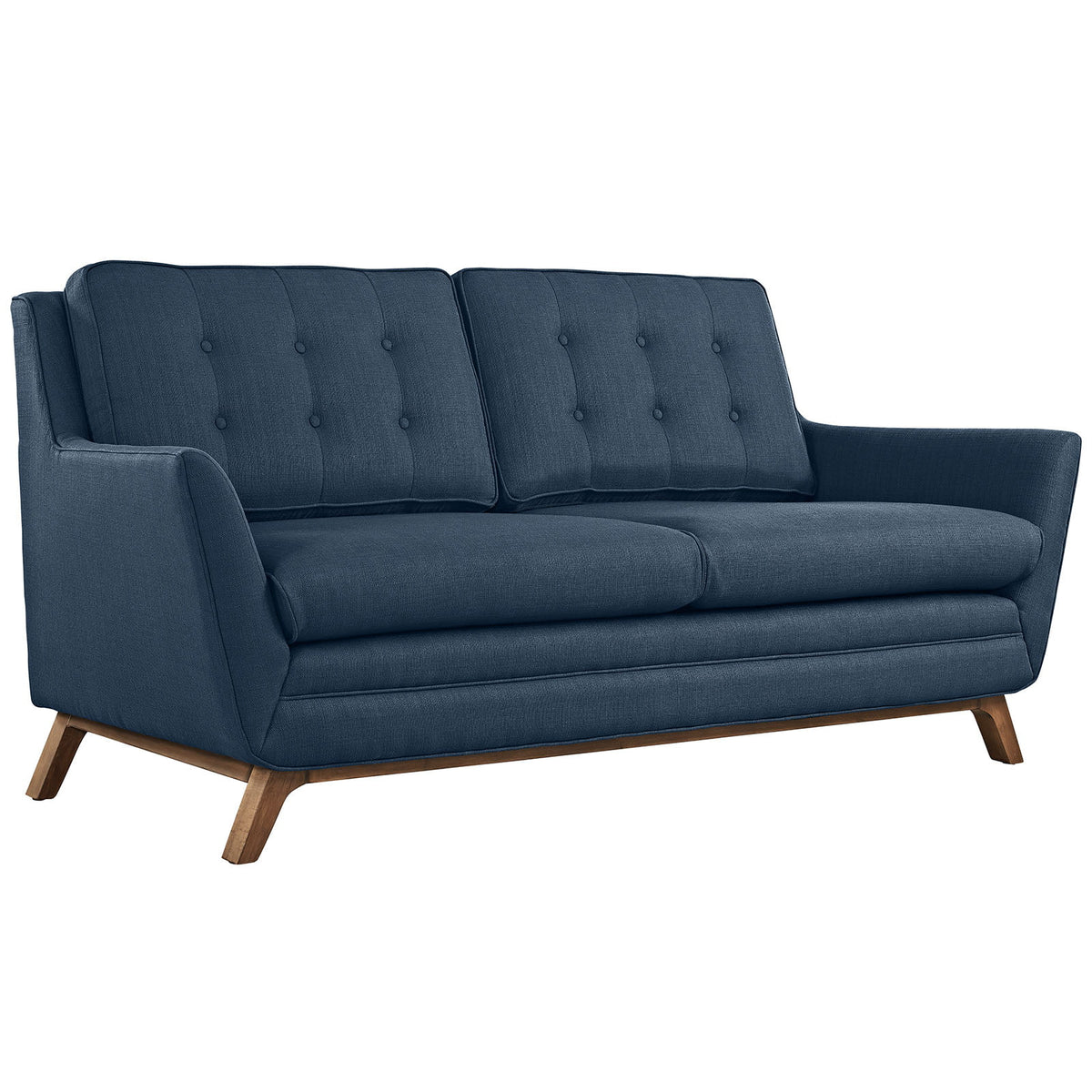 Navy Blue Fabric Sofa Set I7283