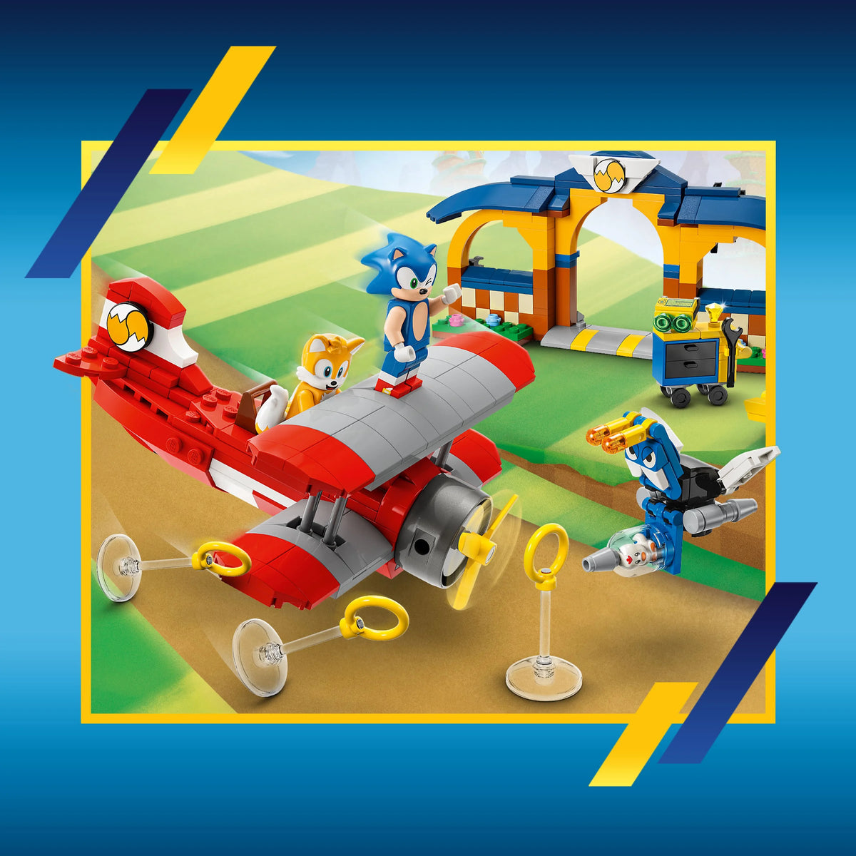 Building Toy Set with 4 Figures and Accessories V55188
