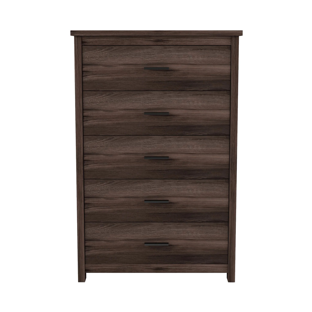 Light Gray 5 Drawer Wooden Dresser B3877