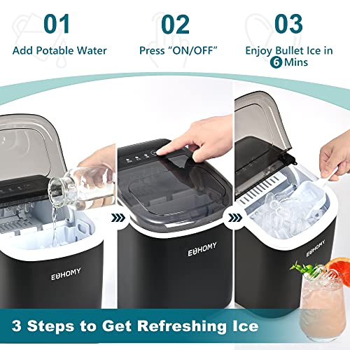 Portable Countertop Ice Maker with Basket and Scoop M9252