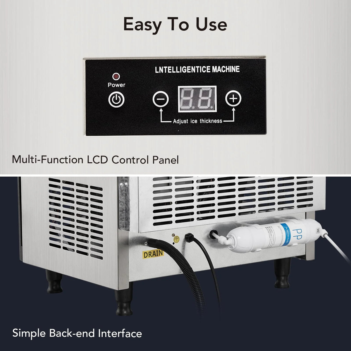 Commercial Stainless Steel Ice Maker J59433