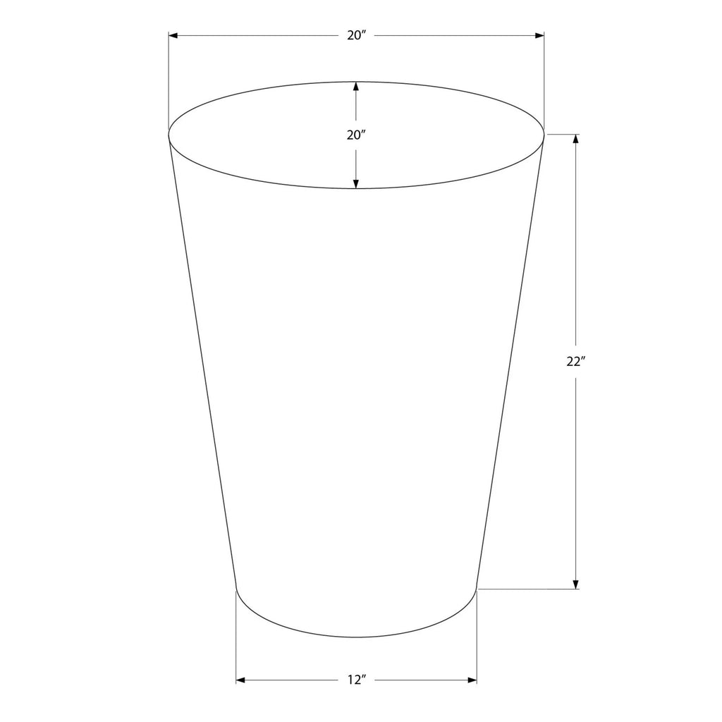 Hammered Cone Shaped Drum End Table A439154