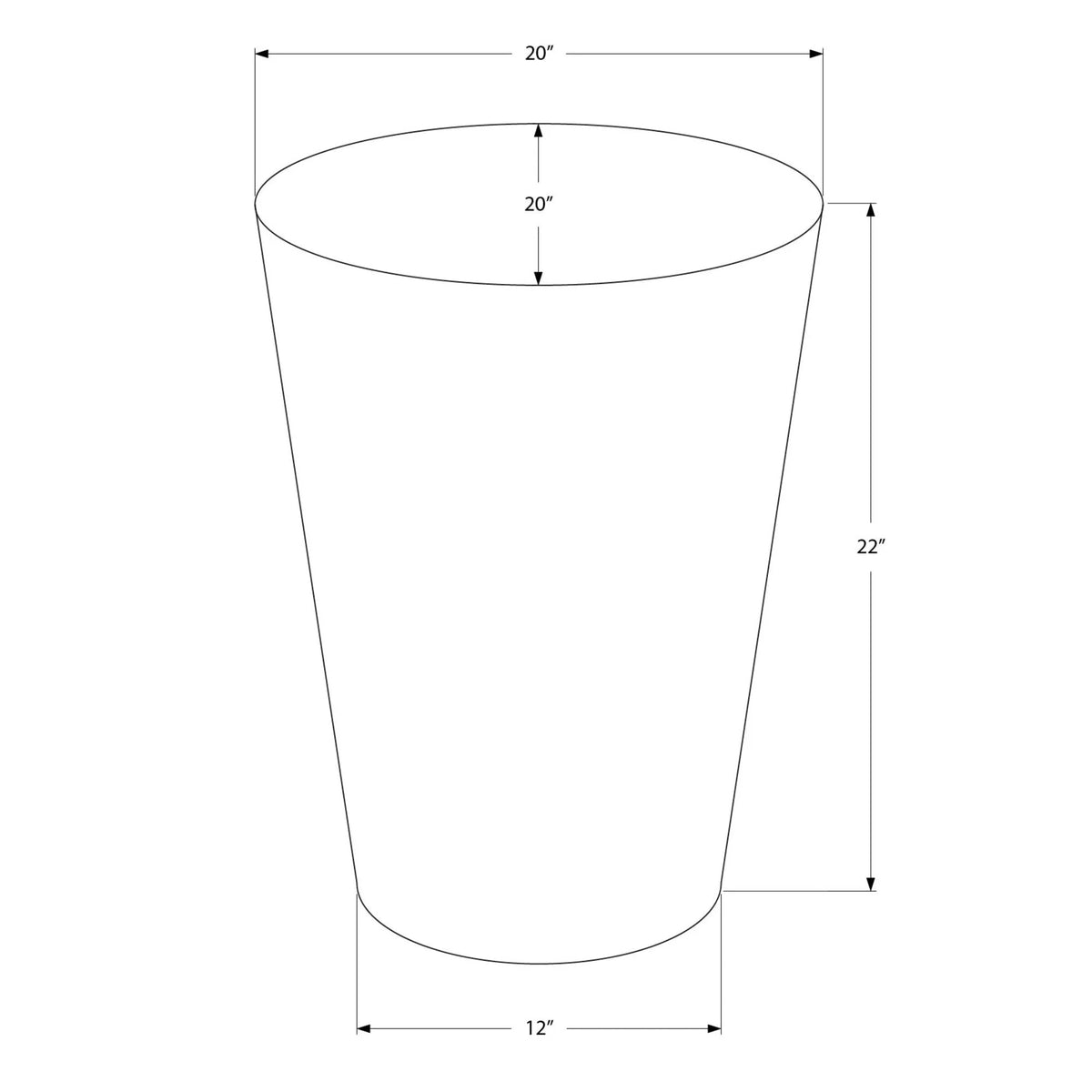 Hammered Cone Shaped Drum End Table A439154