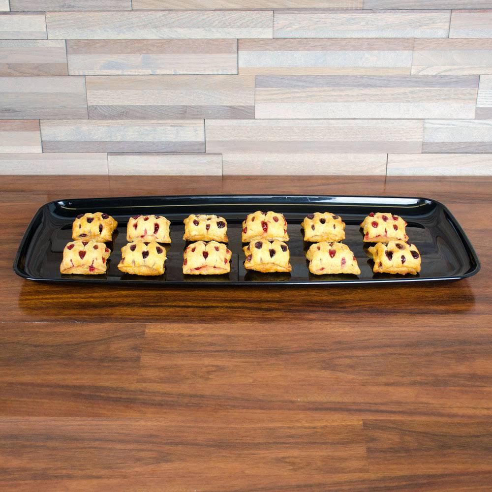 Black Plastic Platter Catering Tray I409749