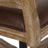 Dark Brown Faux Leather Swivel Office Chair E103