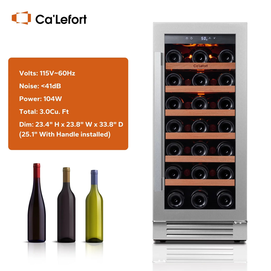24 inch 54 Bottle Stainless Steel Wine Cooler O381