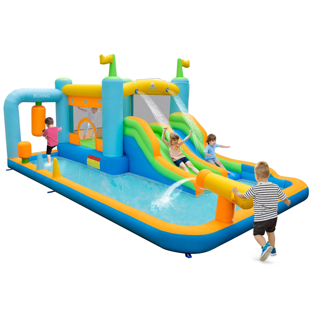 Inflatable Water Slide Bounce House Splash Pool Y402