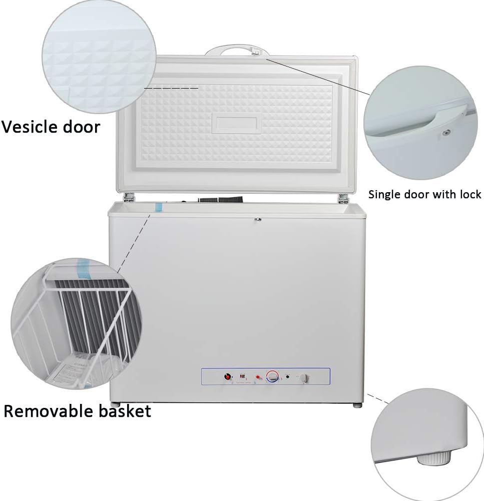 White Propane Chest Freezer 7.1 Cu.Ft B18442