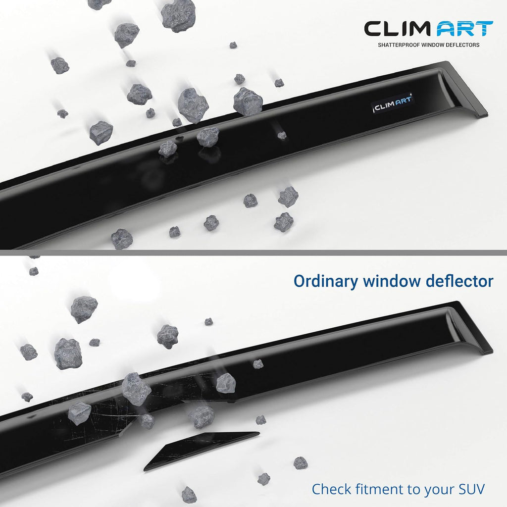 Dark Smoke Tape-on Window Deflectors 4 pcs V28471