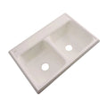 33 in. Double Bowl Acrylic Kitchen Sink R471579