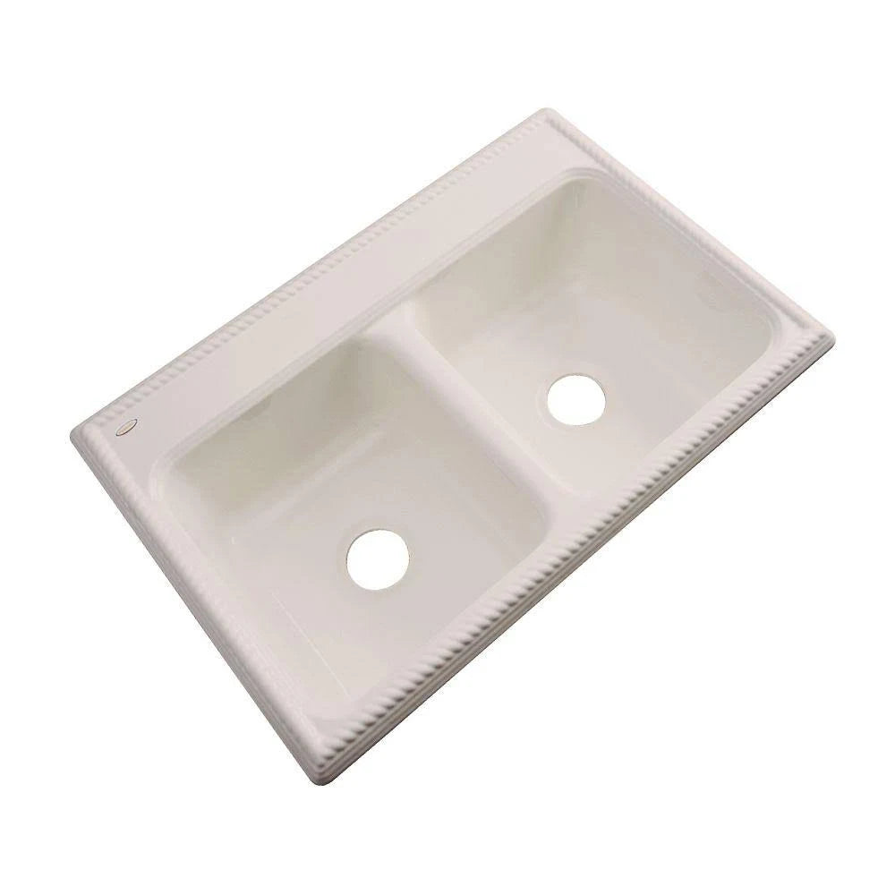 33 in. Double Bowl Acrylic Kitchen Sink R471579