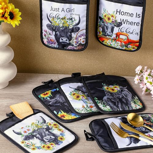 12 Pcs Christmas Pot Holders with Pocket A75818