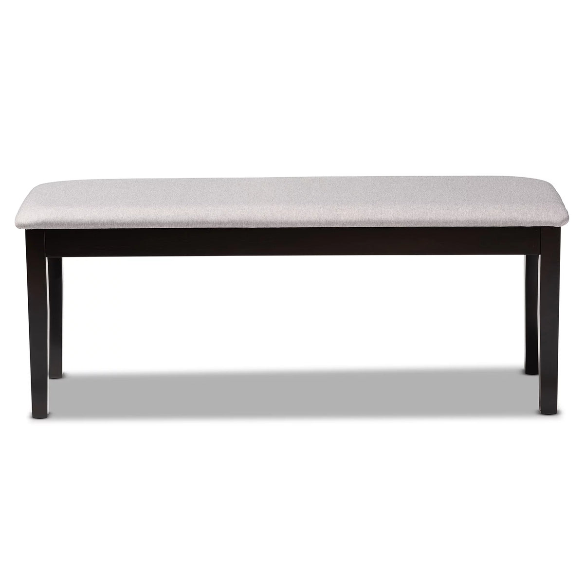 Grey Fabric Upholstered Wood Dining Bench B3346