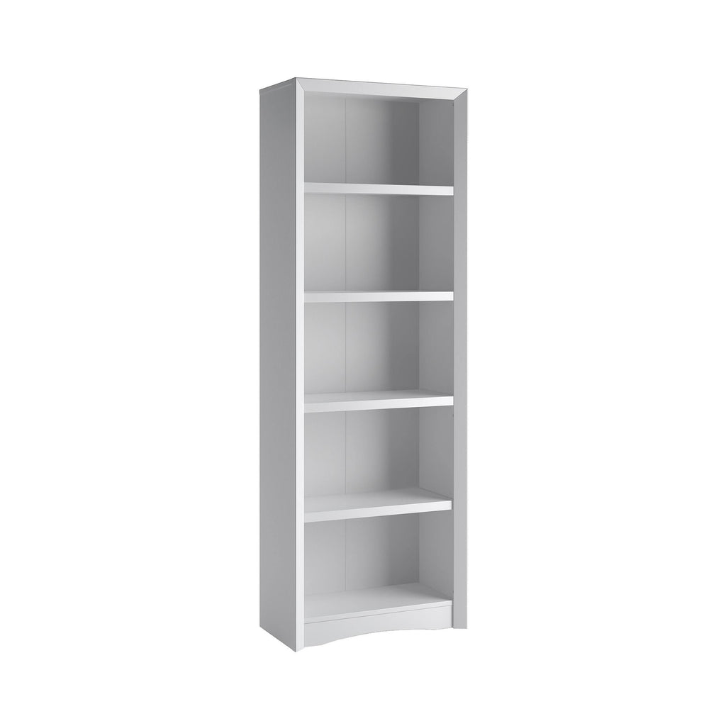 71-inch Tall Adjustable White Bookcase Y8738
