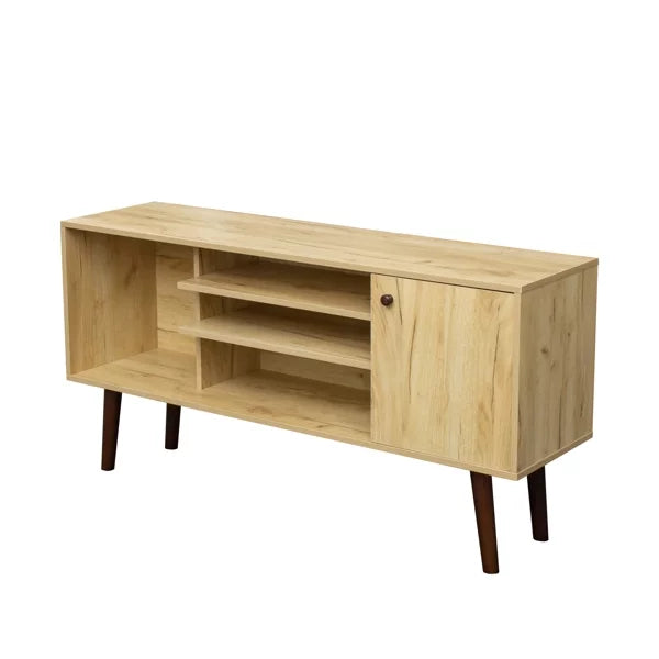 TV Stand with 1 Storage and 2 Shelves O258454