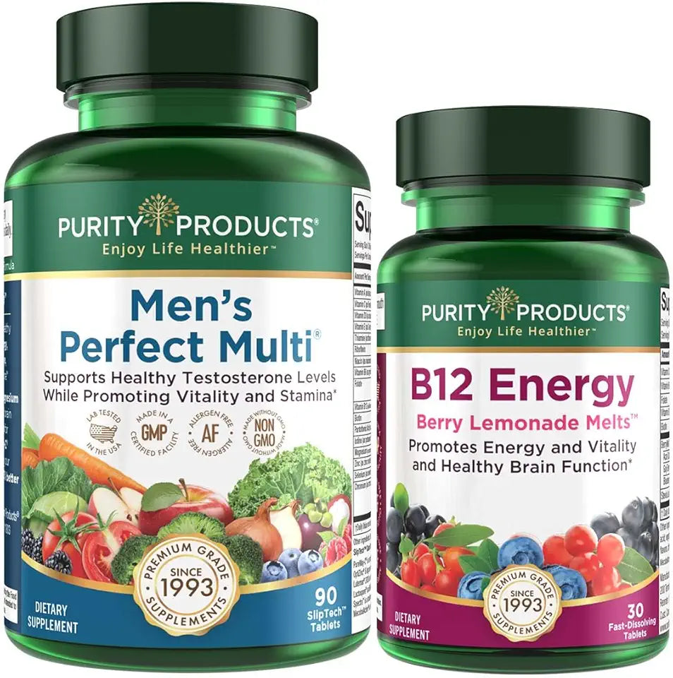 Men's Multi + B12 Energy Berry Melt 30 Day Supply T203