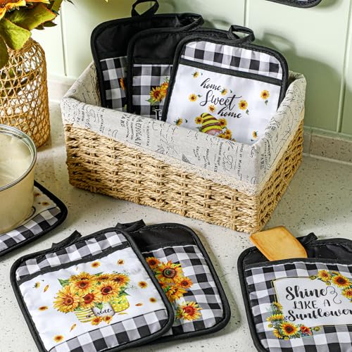 12 Pcs Christmas Pot Holders with Pocket A75818